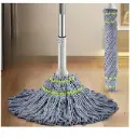 Barasti 2-in-1 Self-Wringing Floor Mop – 360° Rotating Adjustable Microfiber Wet & Dry Dehydrated for Bathroom, Home, Office Outdoor Cleaning